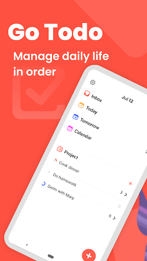 Android application Go Todo - Task List & reminder screenshort