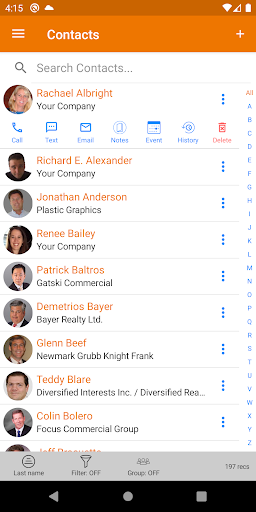 RealNex CRM Screen 2