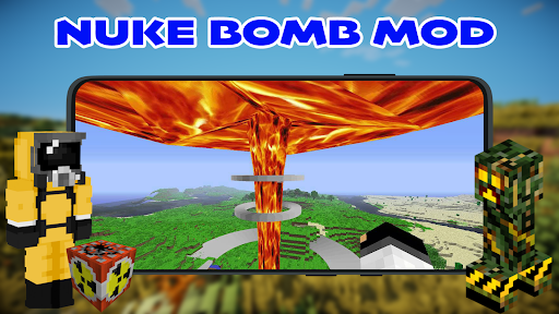 Nuke Bomb Mod For Minecraft PE 2