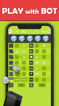 Yatzy offline game no internet - Screenshot 2