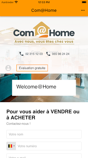 Android application Com@Home screenshort