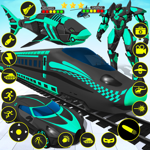 Shark Robot Car Transform Game 1.0.21 Icon