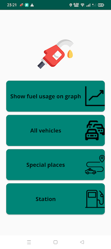 Android application CarInfo Fuel screenshort