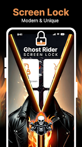 Ghost Rider - Zipper Lock App