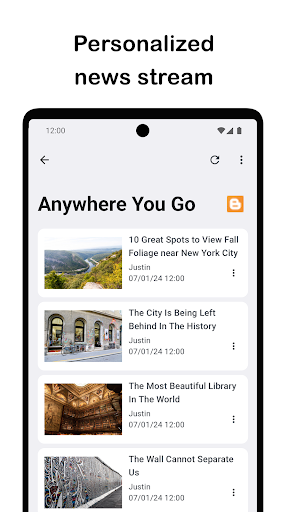 Android application Just Rss - Your Feed Reader screenshort