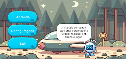 Visualização do aplicativo