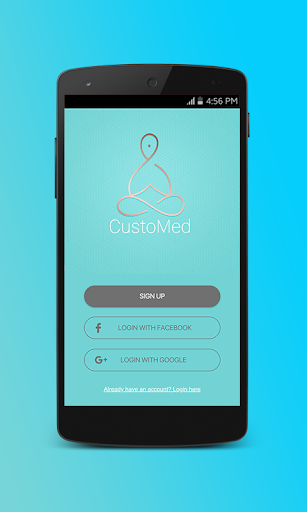 Android application CustoMed screenshort