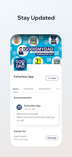 Fatherless App Screen 2