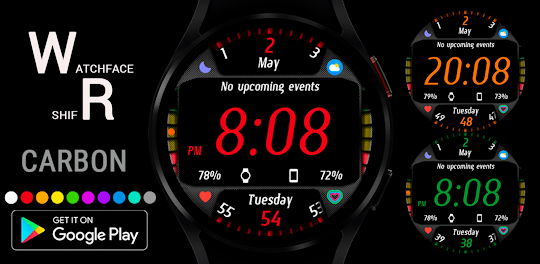 Carbon Watch Face Wear OS