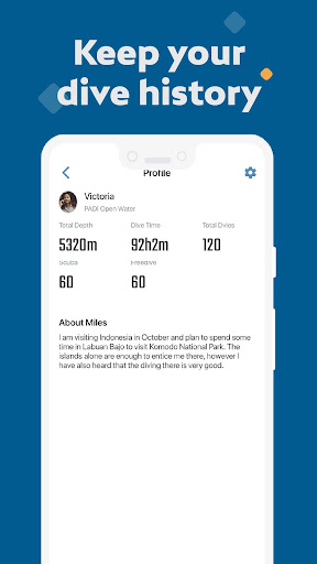Screenshot of ATMOS : Online dive logbook