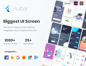 Biggest UI Kit - Flutter UI Kit in Flutter 2.0 screenshot thumbnail