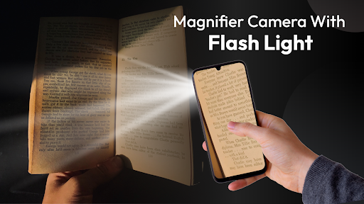 Android application Magnifying Glass & Flashlight screenshort