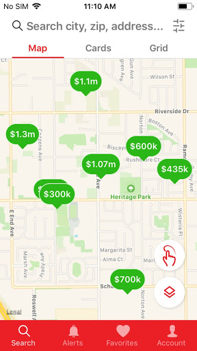Android application Homequest Real Estate screenshort