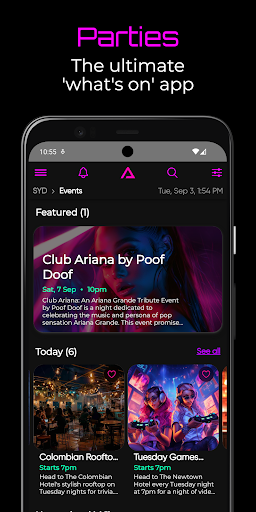 Android application The Gay Agenda screenshort