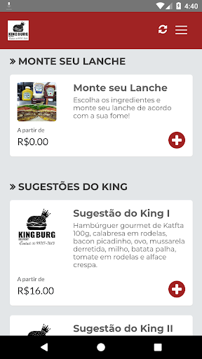 King Burg Delivery Screen 2