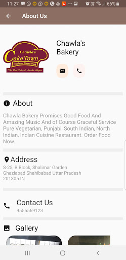 Chawlas Bakery Screen 2