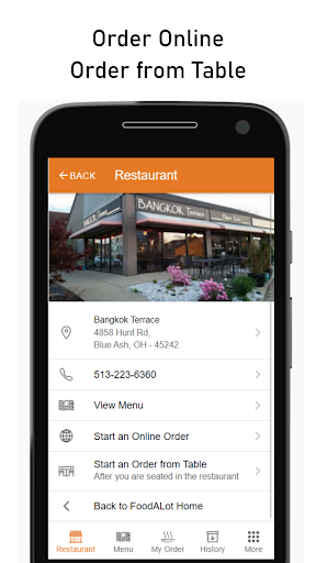 Android application FoodALot screenshort