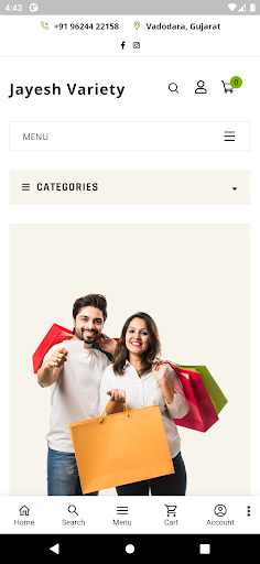 Android application Jayesh Variety screenshort