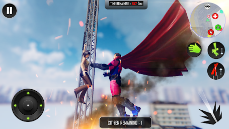 Flying Superhero Rope Power