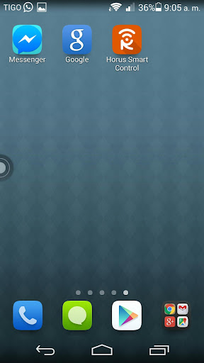 Android application Horus Smart Control screenshort