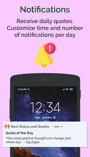 Screenshot of All Status Messages & Quotes