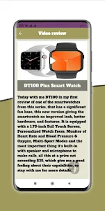 DT100 Plus Smart Watch Guide