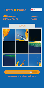 Flower N-Puzzle