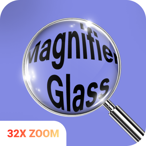 Magnifying Glass + LED light logo