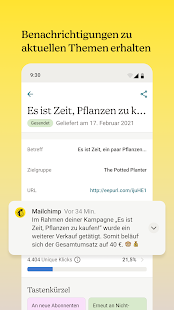 Mailchimp E-Mail Marketing Screenshot