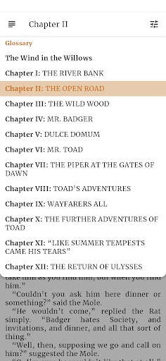 The Wind in the Willows - Book Screen 2
