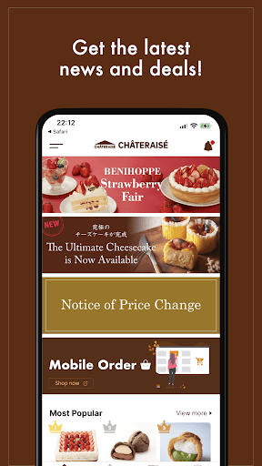 Android application Chateraise Singapore screenshort