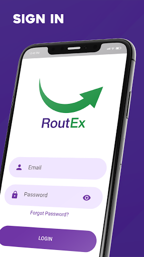 RoutEx App - Route Planner Screen 3