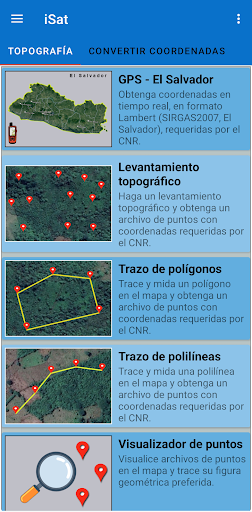 Android application iSat screenshort
