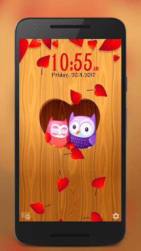 Android application Owl Live Lock Screen screenshort