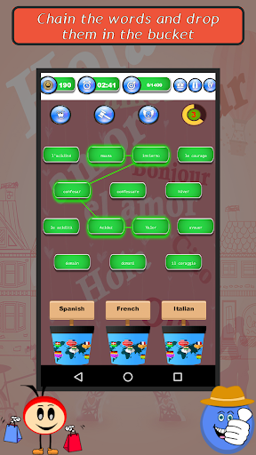 Android application Spot n Link: Romance Languages screenshort