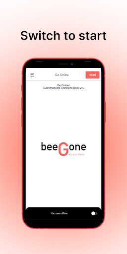 Android application Beegone Driver screenshort