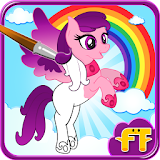 Flying Pony Kids Coloring Book icon