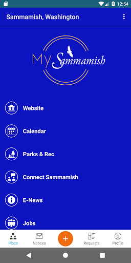 Android application My Sammamish screenshort