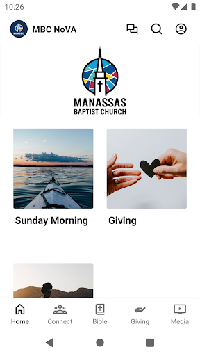 Android application Manassas Baptist screenshort