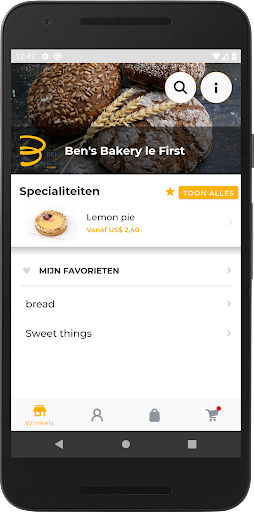 Android application Bakery ben screenshort