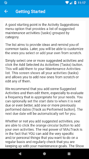 Maintenance Reminder