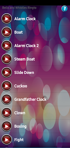 Android application Bells and Whistles Ringtones screenshort