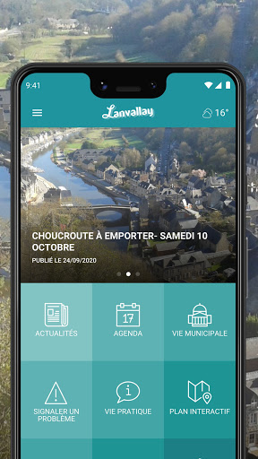 Android application Lanvallay l'application screenshort