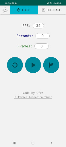 Android application Animation Frames Timer screenshort