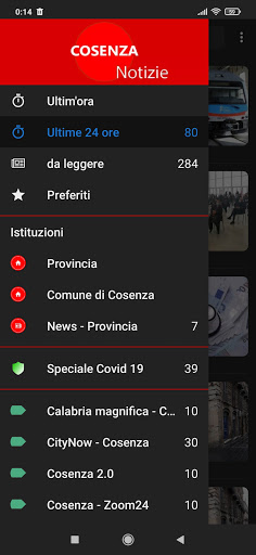 Android application Cosenza notizie screenshort