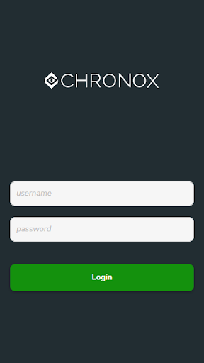 Android application Chronox Sales Mobile screenshort