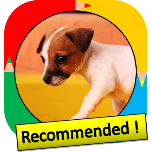 Color by Number - dog logo