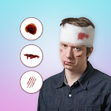 Injury on Face Photo Maker icon