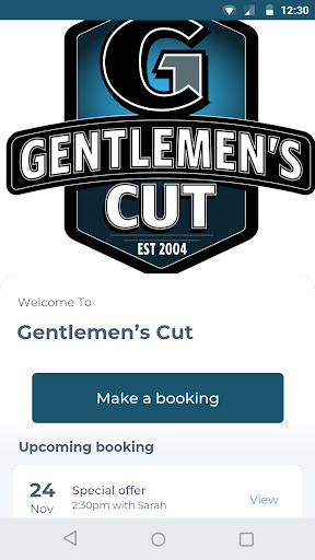 Android application Gentlemen’s Cut screenshort