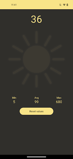 Lux meter Screen 2